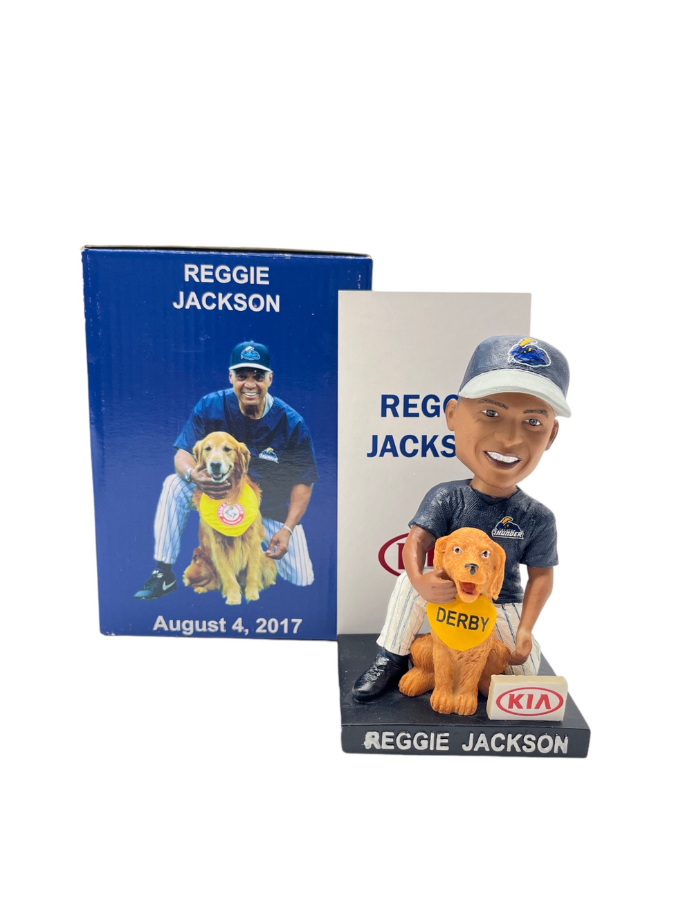 Reggie Jackson And Bat Dog Derby Bobblehead SGA Trenton Thunder 2017 w/BOX, NOB